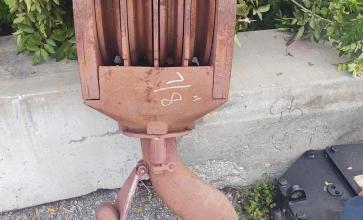 Block 75 ton 7/8 cable 4 sheave, Nonstand up block