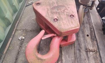 Block 1 sheave 25 ton 1 inch cable